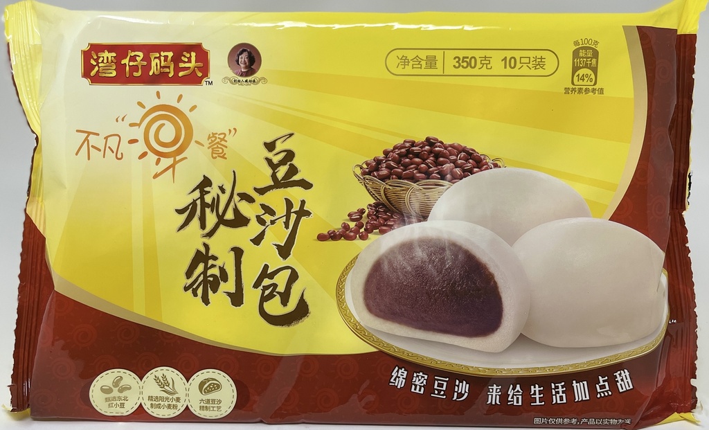 [90470] 湾仔码头 秘制豆沙包 350G