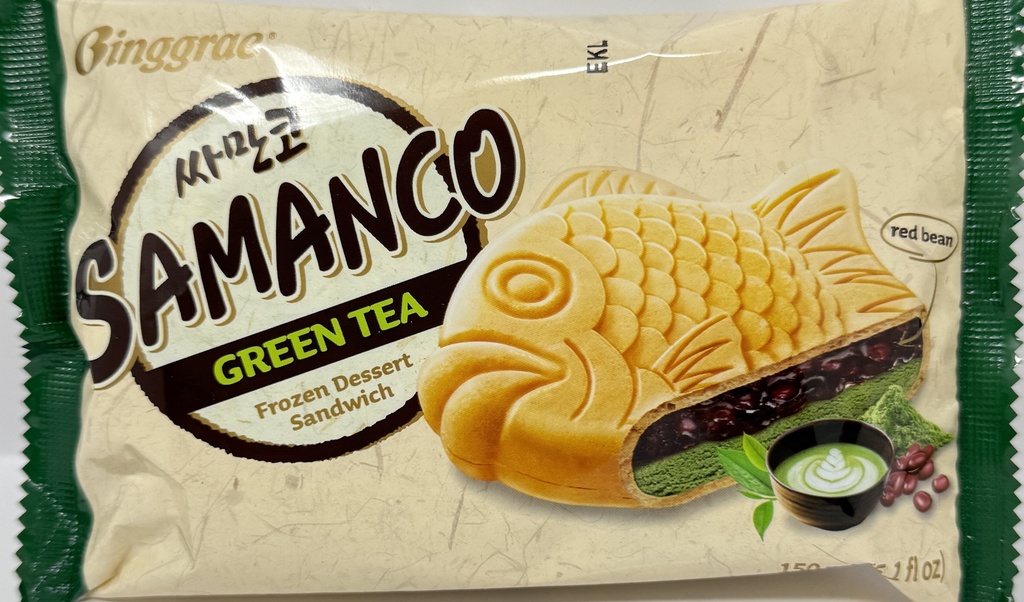 [80147] 鱼形夹心雪糕(绿茶） 4X150ML