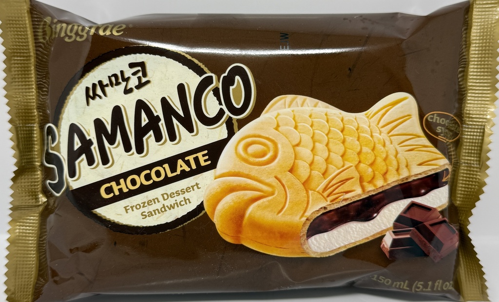 [80148] 鱼形夹心雪糕(朱古力) 4X150ML