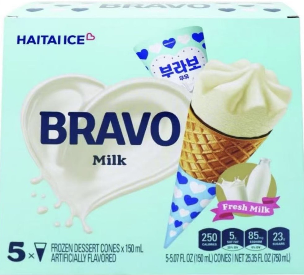 [80140] 韩国 牛奶甜筒 5X150ML